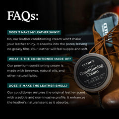 Clyde's Leather Conditioning Cream on boots adds flexibility and longevity