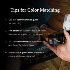 Long-lasting color result from Clyde's Balm during daily wear