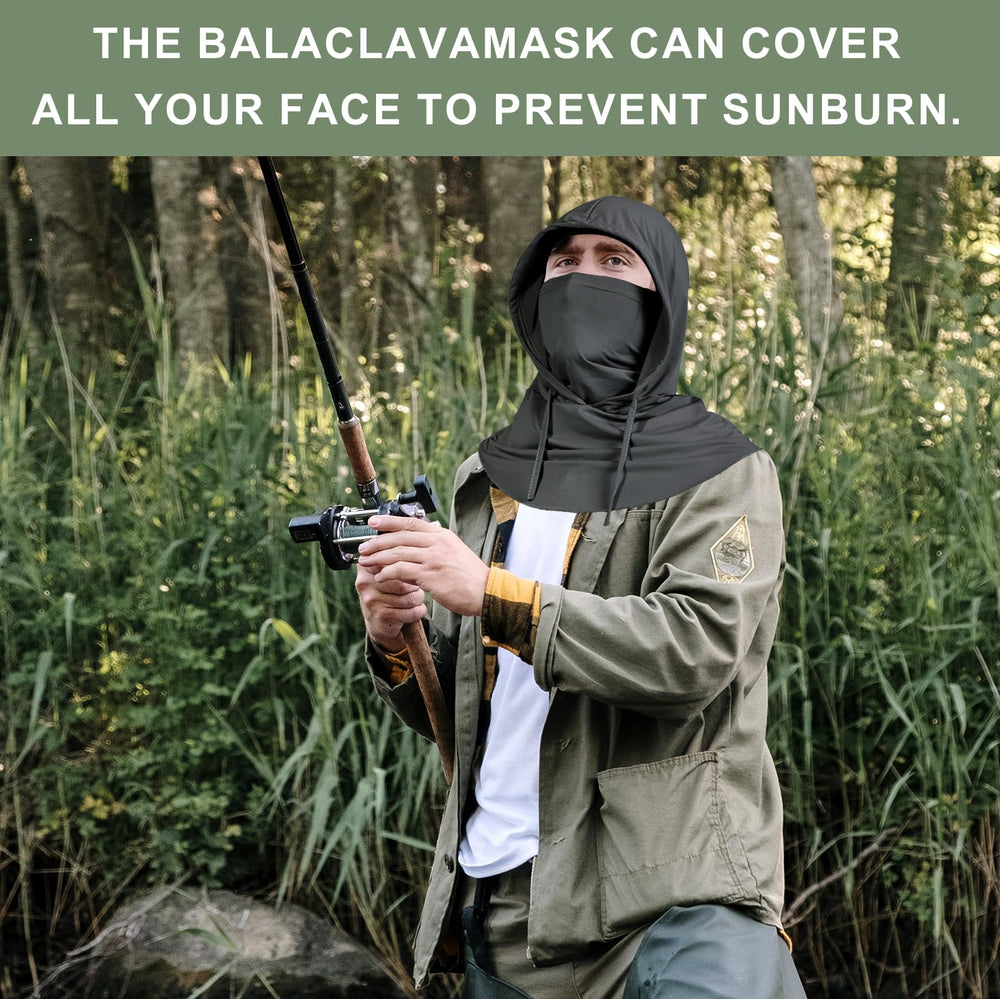 Cmonie balaclava drawstring for secure UV protection and fit