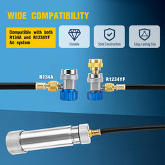 CMOOD R1234YF low-side quick coupler for reliable refrigerant access