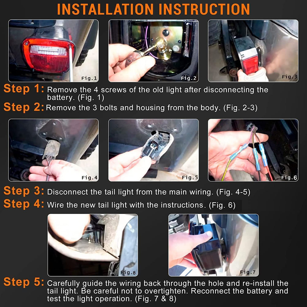 Rear stop/turn signal CMVT Auto light with smoke lens bar