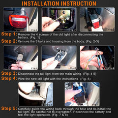 Rear stop/turn signal CMVT Auto light with smoke lens bar