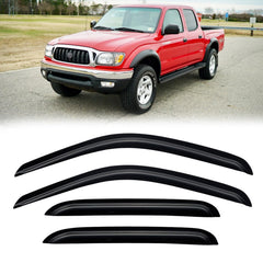 CMVT Auto package contents for Tacoma rain guards ready to install