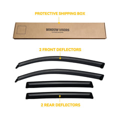 CMVT Auto Forester window deflectors 4pcs complete your vehicle's look and function.