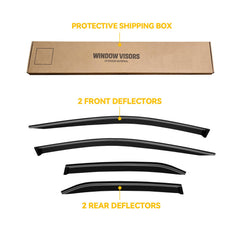 CMVT Auto window visors in use during rain demonstrate practical protection.