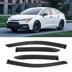 Mirror fog control with CMVT Auto window visor on Toyota Corolla Sedan.