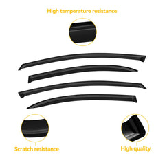 CMVT Auto window visors provide shaded visibility and enhanced ventilation on sunny days.