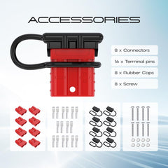 Cnaodun boot caps protecting connectors for weather-ready performance.