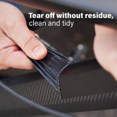 CNCLOL frame tape close-up shows glossy, seamless protection layer