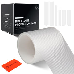 CNCLOL carbon fiber frame protection tape close-up showing glossy durability