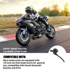 CNCMOTOK packaging includes lever and brake light switch for replacement.