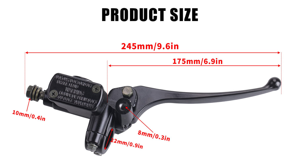 CNCMOTOK right-side lever fits 7/8 inch handlebars for easy installation.