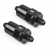 CNRAQR 6AN inline fuel filter with 30 micron bronze element for clean fuel flow.