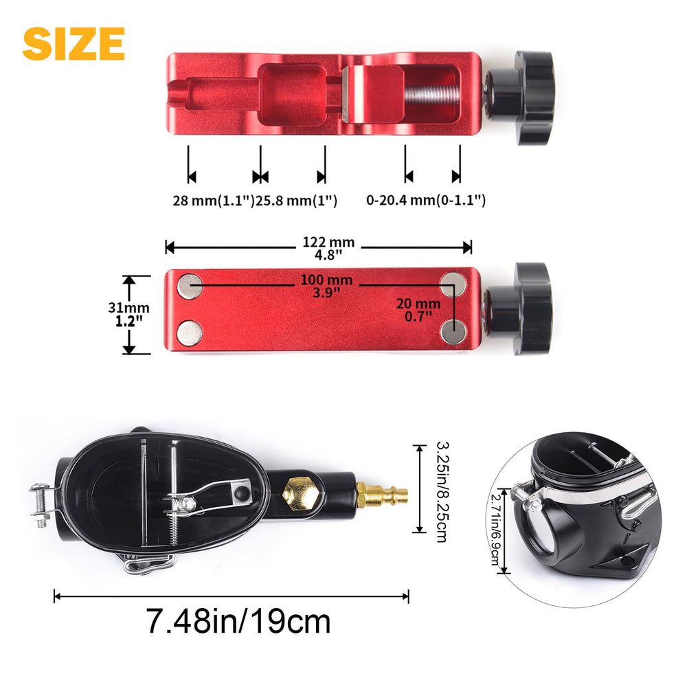 CNRAQR Air-powered sandblasting at 90 PSI cleans plugs efficiently without damage.