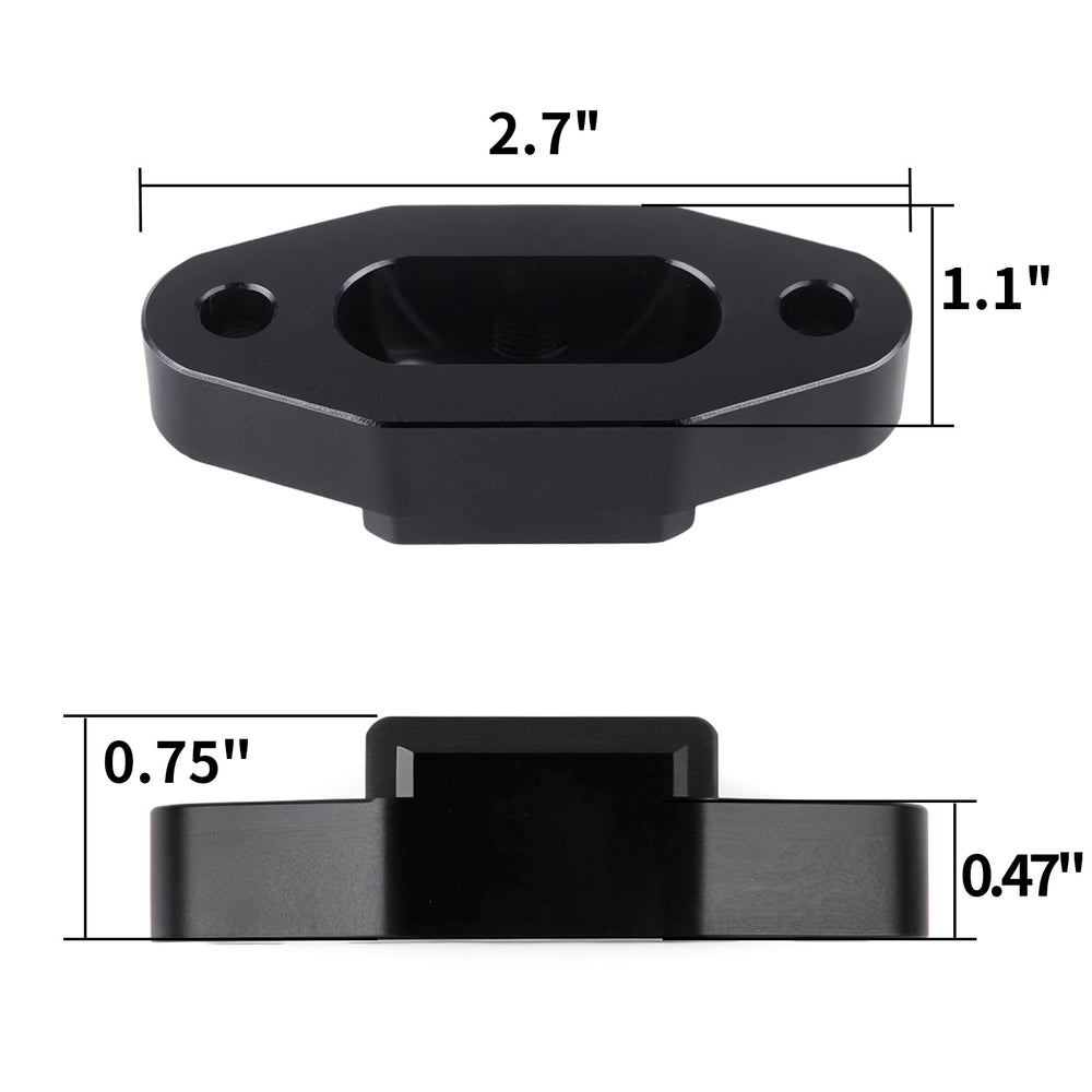 CNRAQR billet 6061-T6 aluminum bypass cover with precise CNC machining