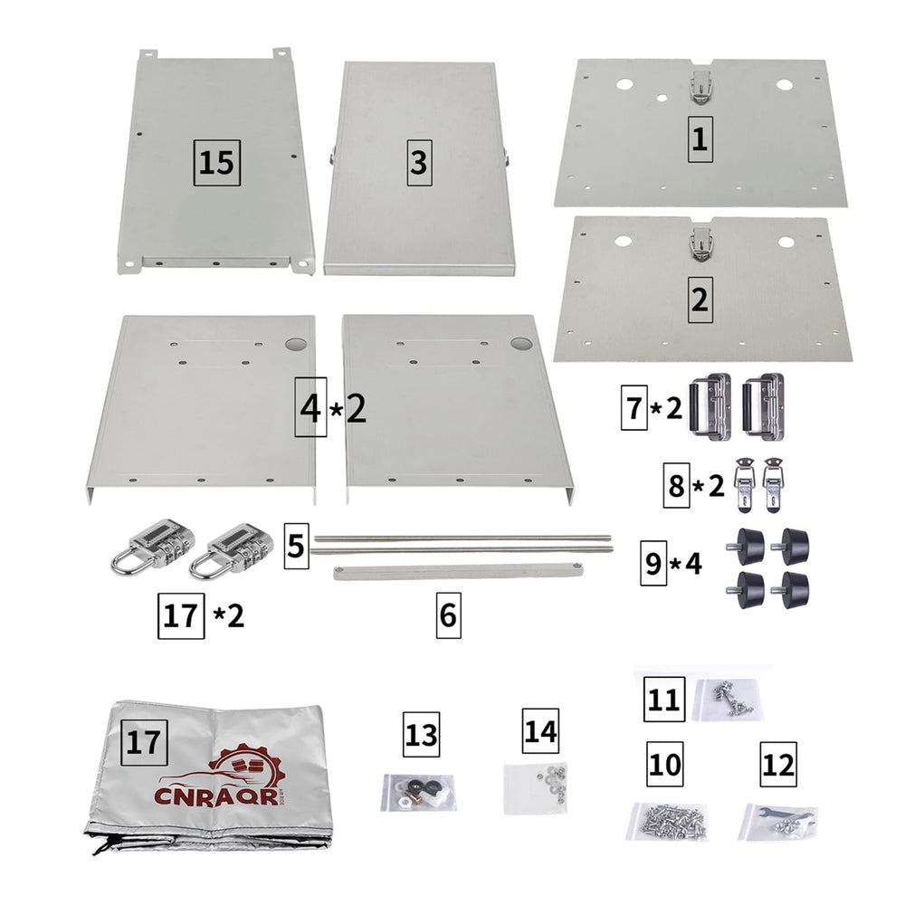 CNRAQR waterproof and dustproof cover protects the battery in transit.