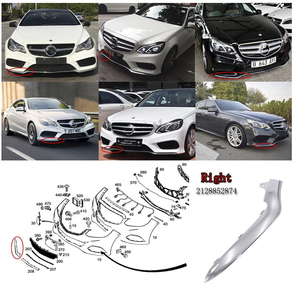 CNUPSM E550 sedan chrome trim provides a refined finish.