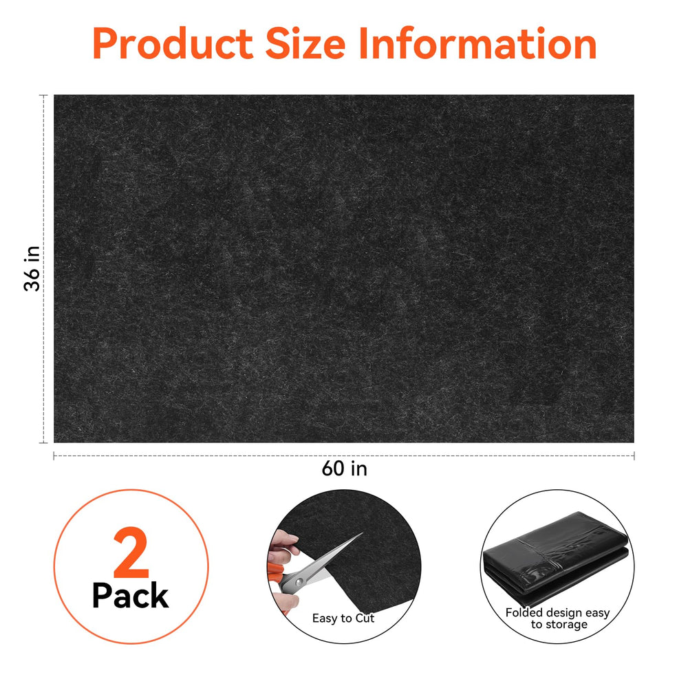 COAGOU oil spill mat with waterproof back protects floors from leaks.