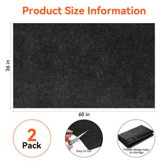 COAGOU oil spill mat with waterproof back protects floors from leaks.