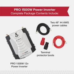 Cobra PRO 1500W heavy-duty 48-inch cables for direct-to-battery setup.