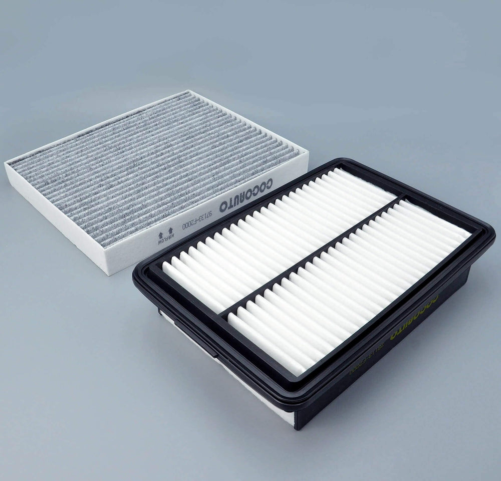 COCOAUTO dash inspection image shows checking filter fit and air flow