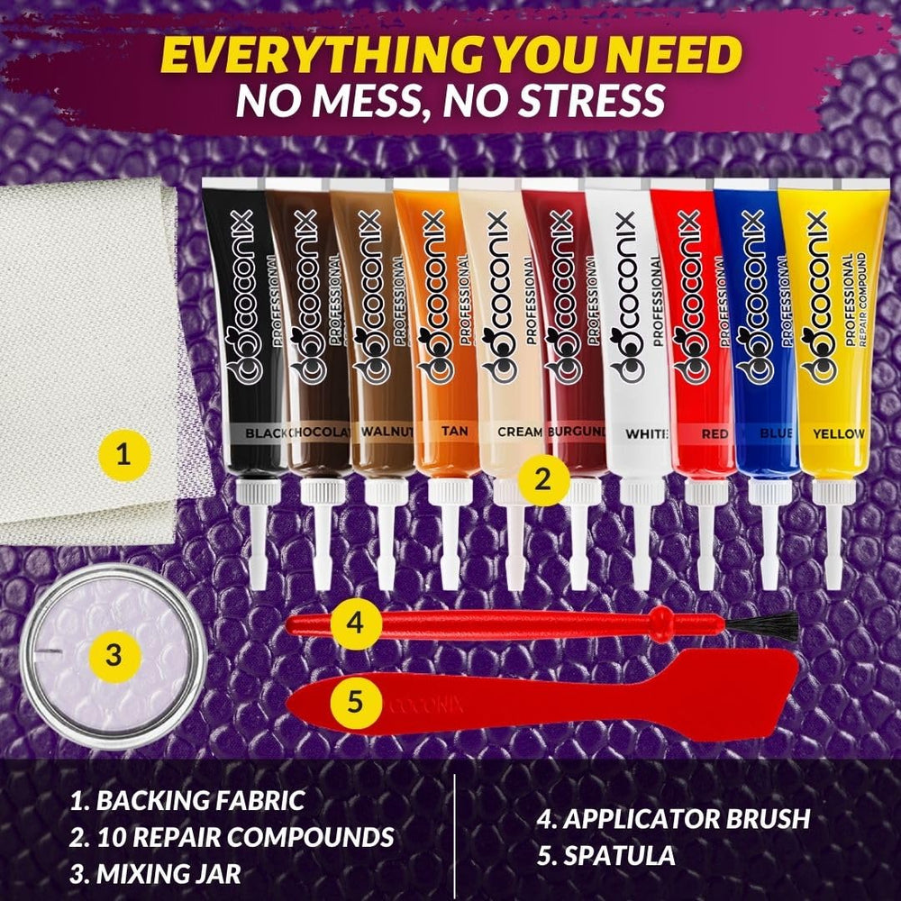 COCONIX fix for scratches, burns, and holes on leather