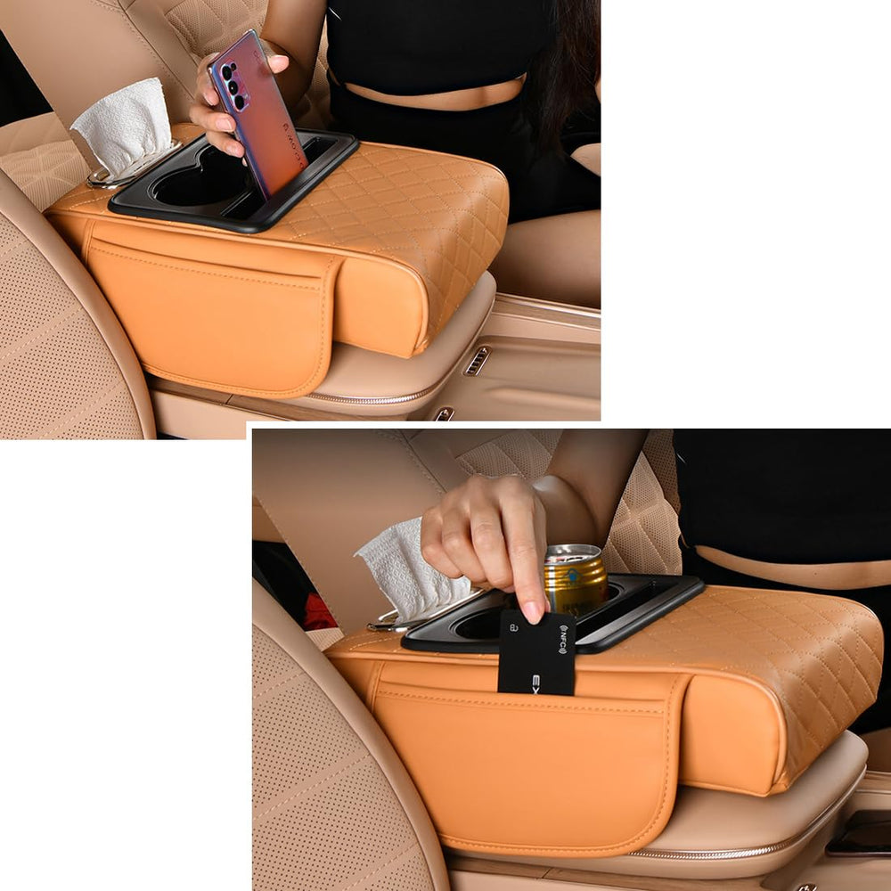 Coficoi dual storage pockets maximize under-armrest storage space