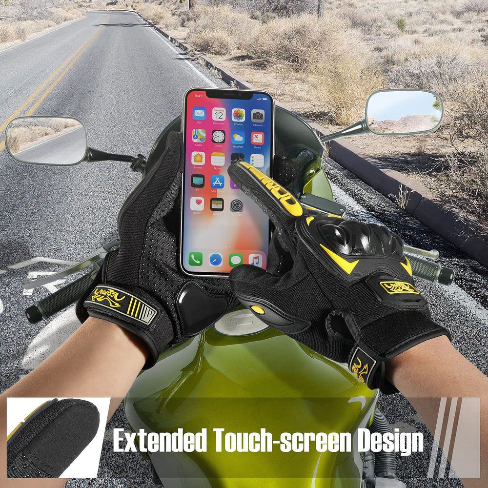COFIT gloves show anti-slip palm grip for better handlebar control.