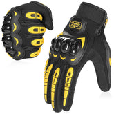 COFIT motorcycle gloves breathable polyester for all-season comfort.