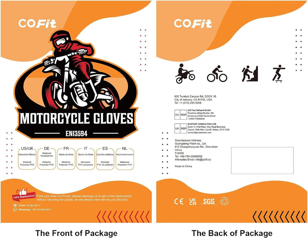 COFIT multi-use gloves for motocross, cycling and more.