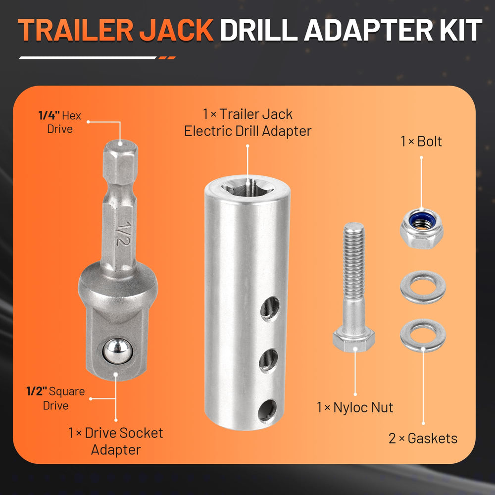 COKNUMBER adapter with 1/2-inch socket connection for drills