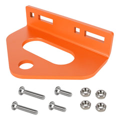 COKNUMBER Zero Turn hitch installation shows secure mounting for towing