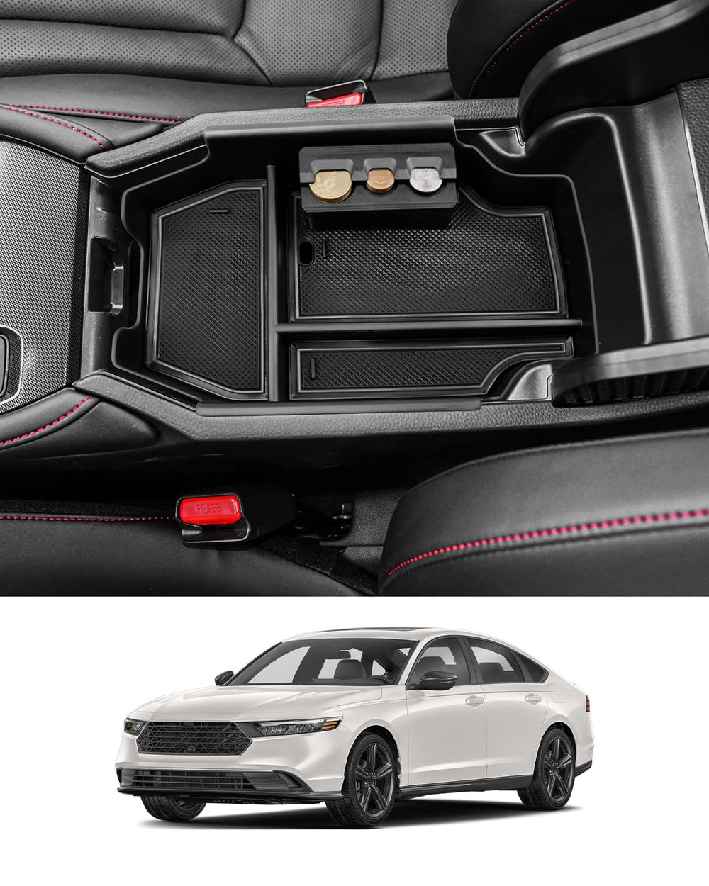 Coleya center console organizer fits 2023–2026 Accord for organized daily driving.