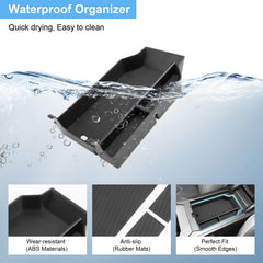 Coleya BMW X3 G45 organizer optimizes space with two usable tiers for small items.