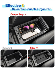 Coleya Crosstrek center-console installed view with tool-free fit