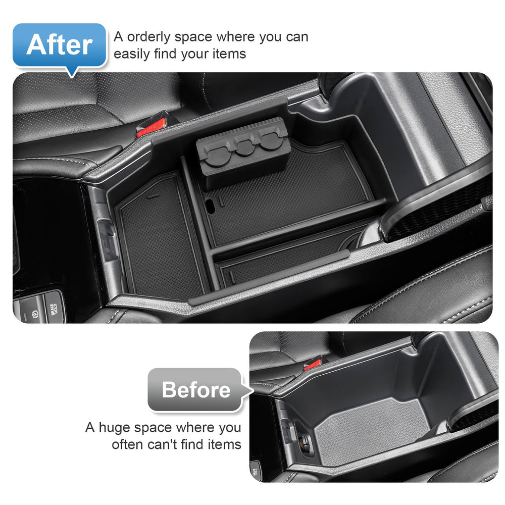 Coleya daily essentials organizer enables quick access during drives.