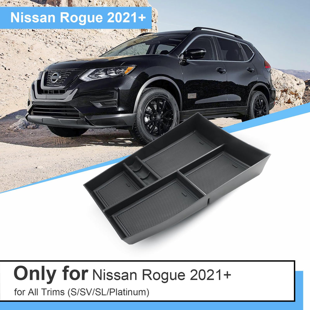 Coleya Rogue center console tray with ABS and non-slip surface to prevent shifting