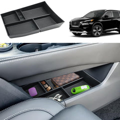 Coleya Rogue lower center console organizer fits Rogue 2021-2026 for secure storage during drives
