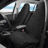 COLINOO waterproof car seat cover with absorbent fluffy top protects front seats.