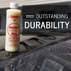 COLLINITE 845 insulator wax durable sheen after wash and rain exposure.