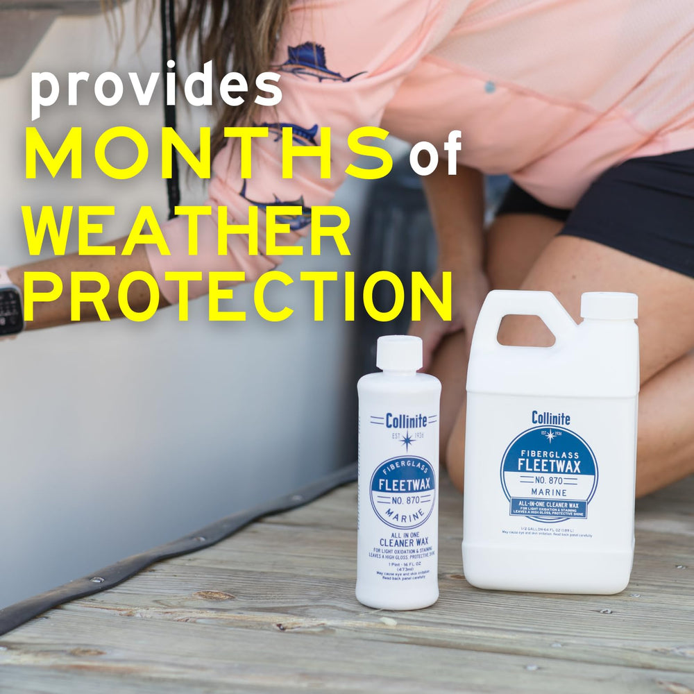 COLLINITE 870 Fleetwax trusted by marine professionals for demanding conditions.