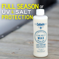 COLLINITE 925 UV salt protection guards against sun and mineral buildup on gelcoat.