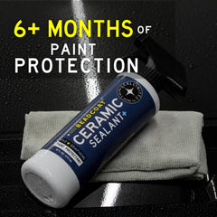 Collinite Beadcoat protects headlights and trims with a hydrophobic barrier.