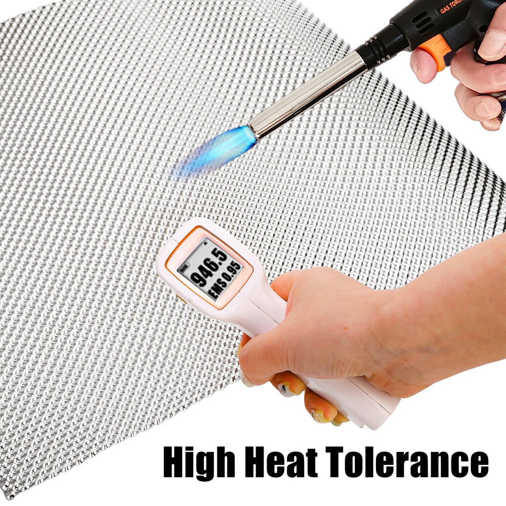 Coloch high-temp aluminum shield withstands up to 550C for lasting under-hood protection.
