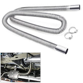 COLOR TREE universal exhaust pipe with 1in ID and bright stainless finish for durability.