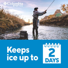 Columbia PFG Thermal Pack Cooler Backsaver strap eases carrying.