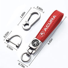 Comburvo leather and aluminum keychain, durable construction and rust resistance for daily use.