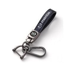 Comburvo leather keychain with 360-degree rotation for versatile key organization.