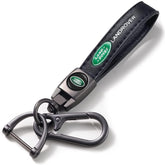Comburvo leather keychain front view showing premium leather and durable hardware for daily use