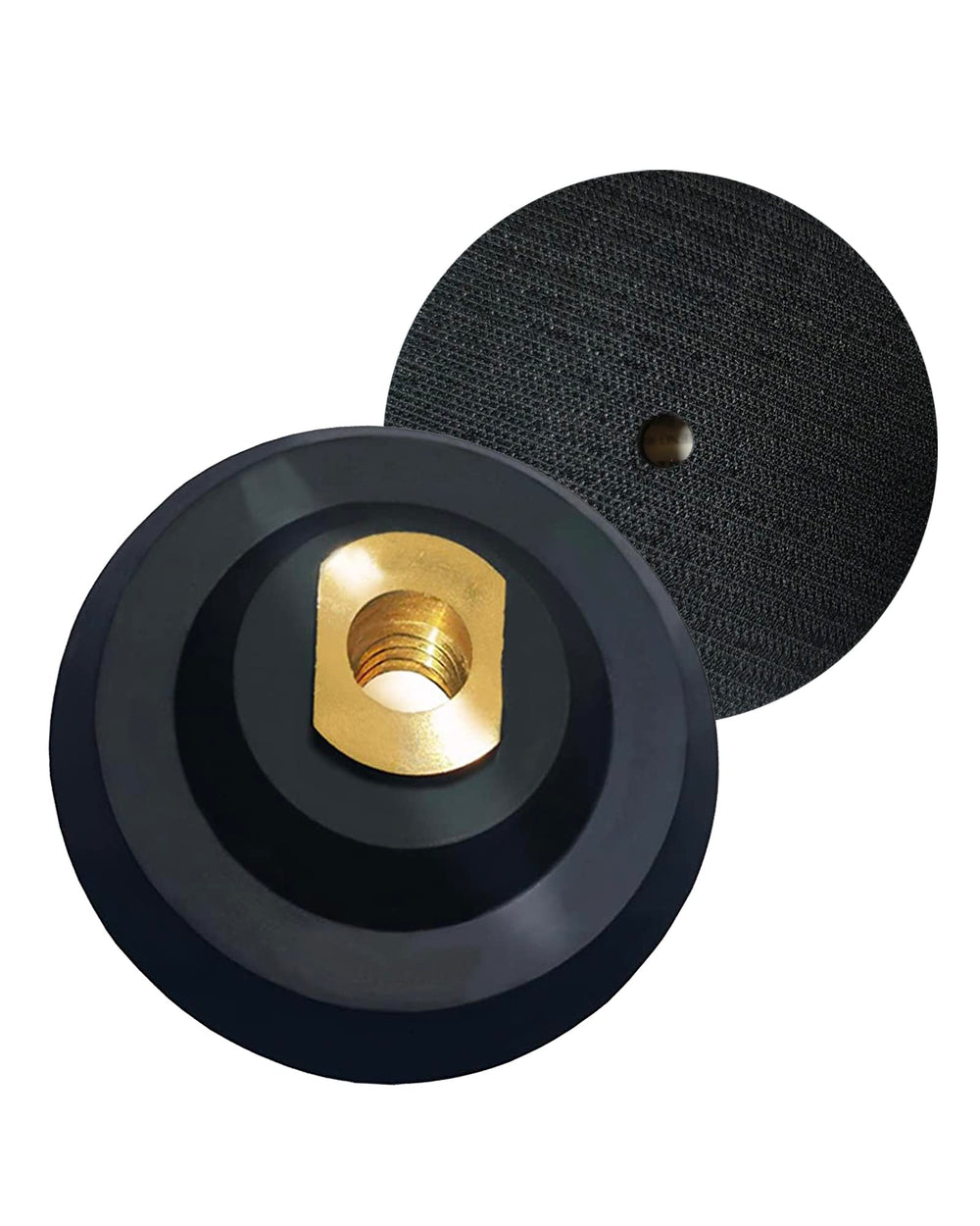 Packaged ComeFloor 5-inch backer pad with 5/8-11 thread for easy installation